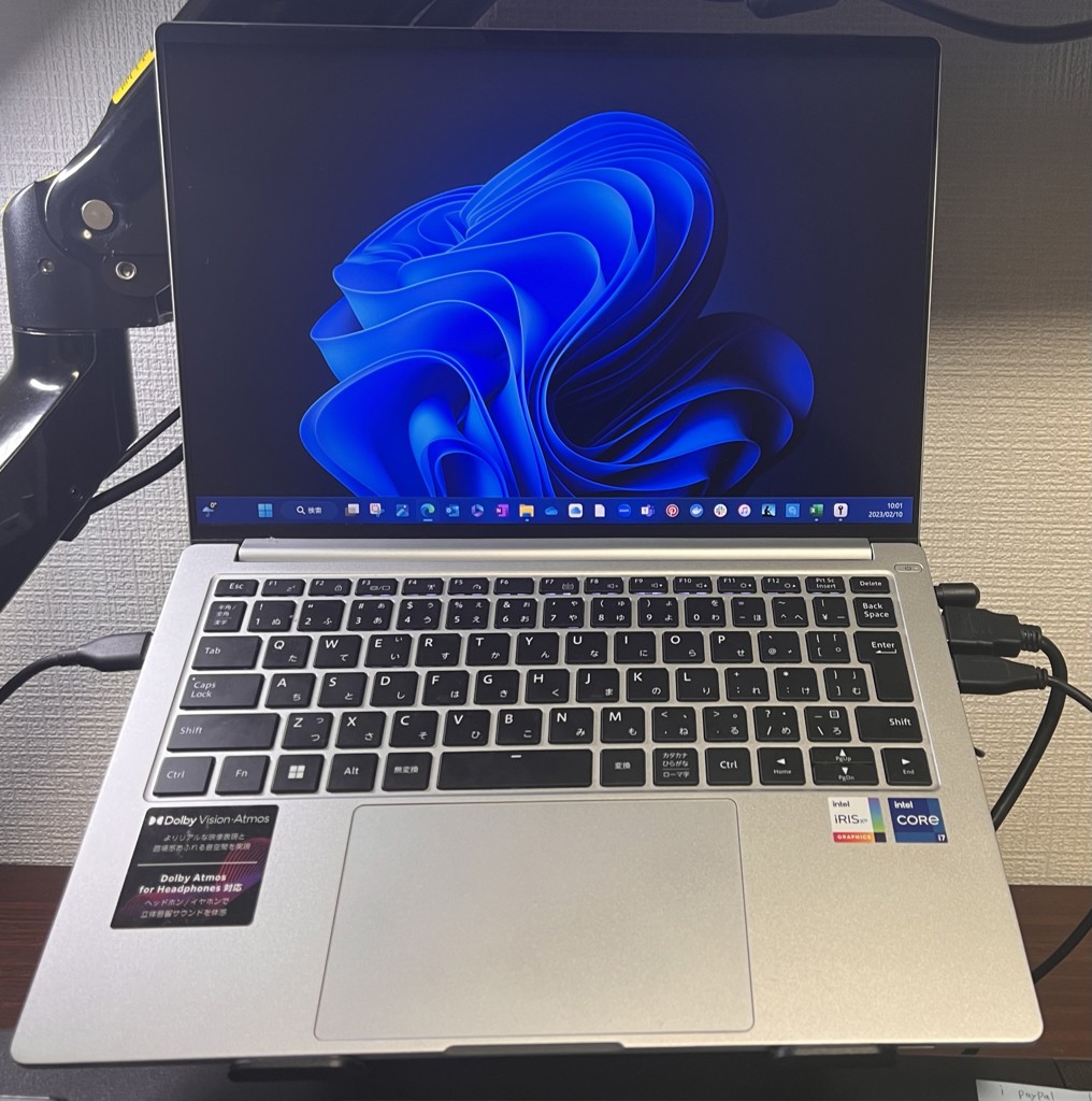 DAIV 4P Windows 11 Iris Xe グラフィックス搭載 高性能 軽量