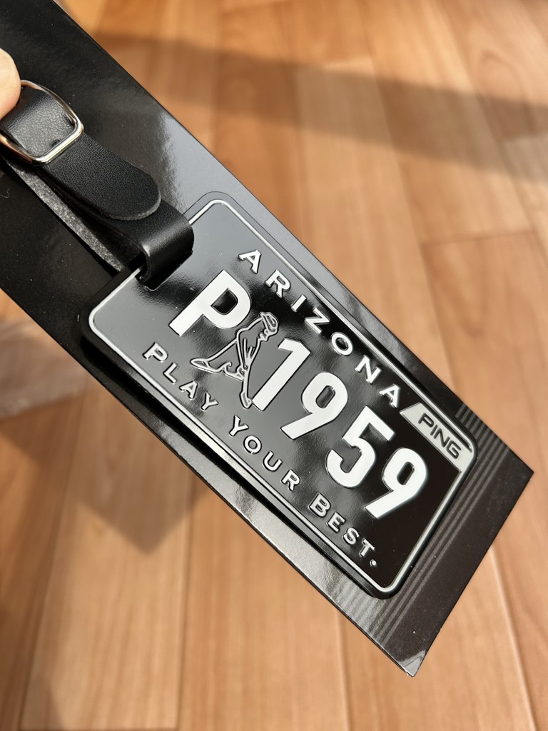 AC-N2602 MR.PINGライセンスプレートネームタグ(ホワイト