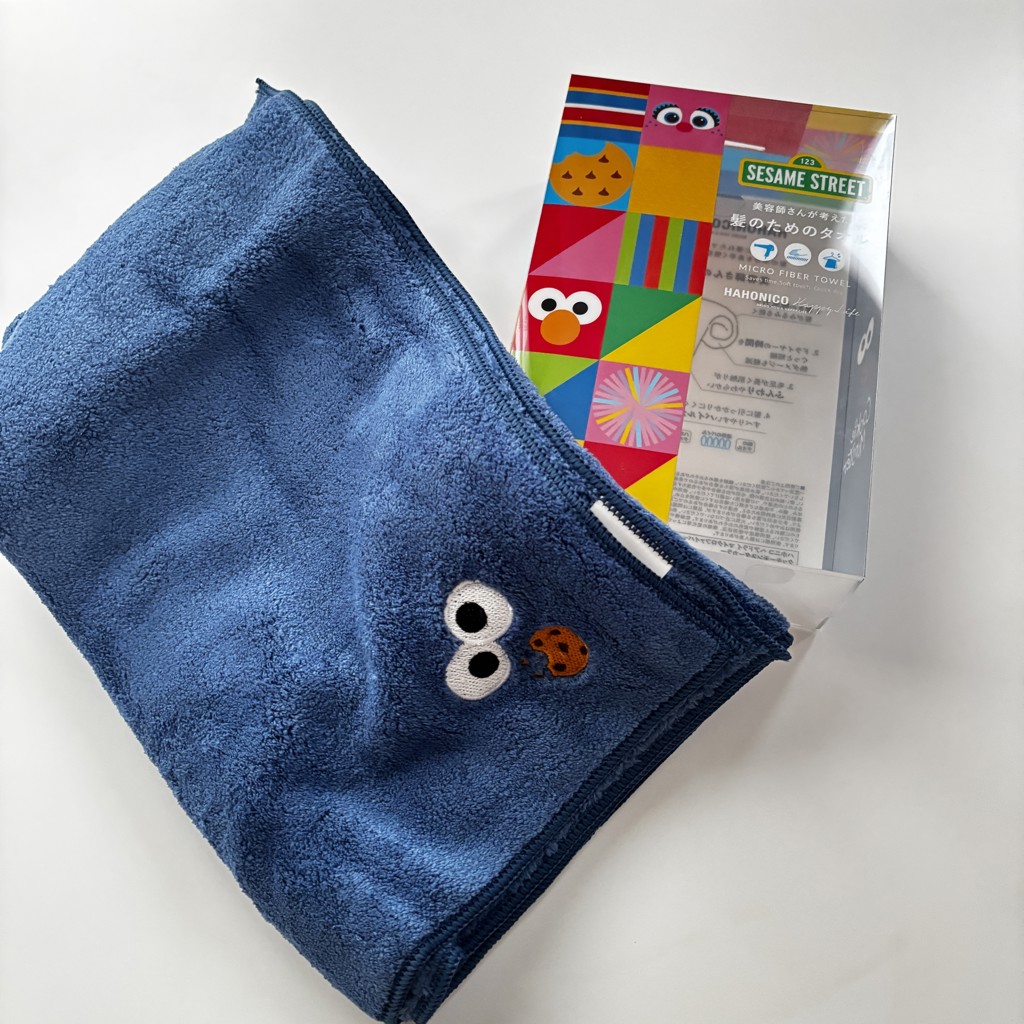 ハホニコ ヘアドライマイクロファイバータオル セサミストリート 限定