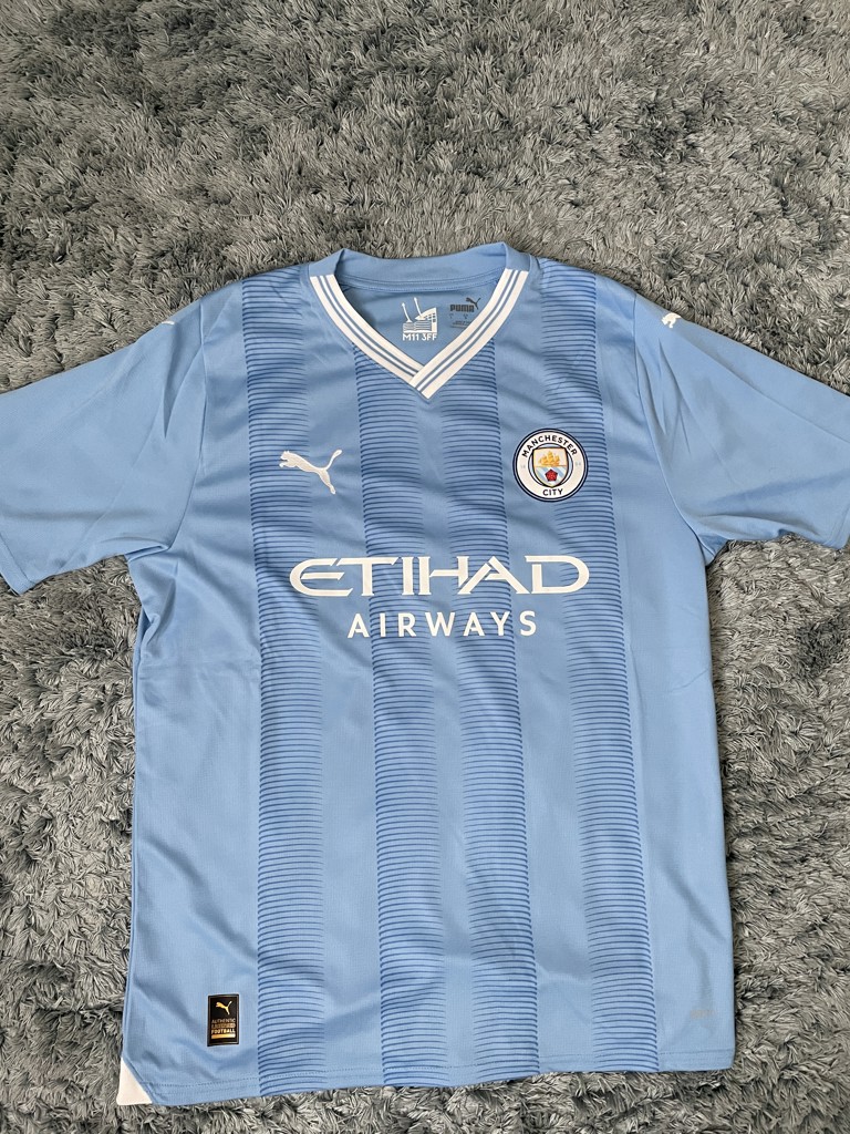 【正規品】23/24 マンチェスター・シティ　ホーム　ユニフォーム PUMA マンチェスターシティ 23/24 ユニフォーム ホーム 半袖