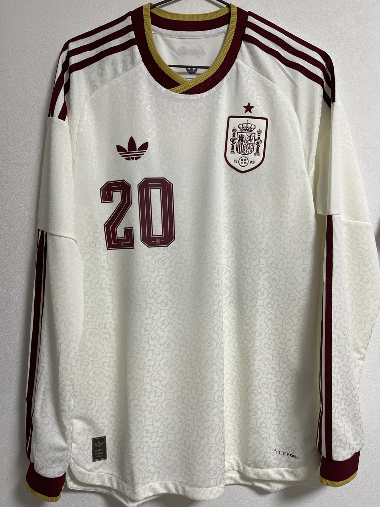 2026 スペイン代表 AWAY オーセンティック 長袖ユニフォーム／サッカー