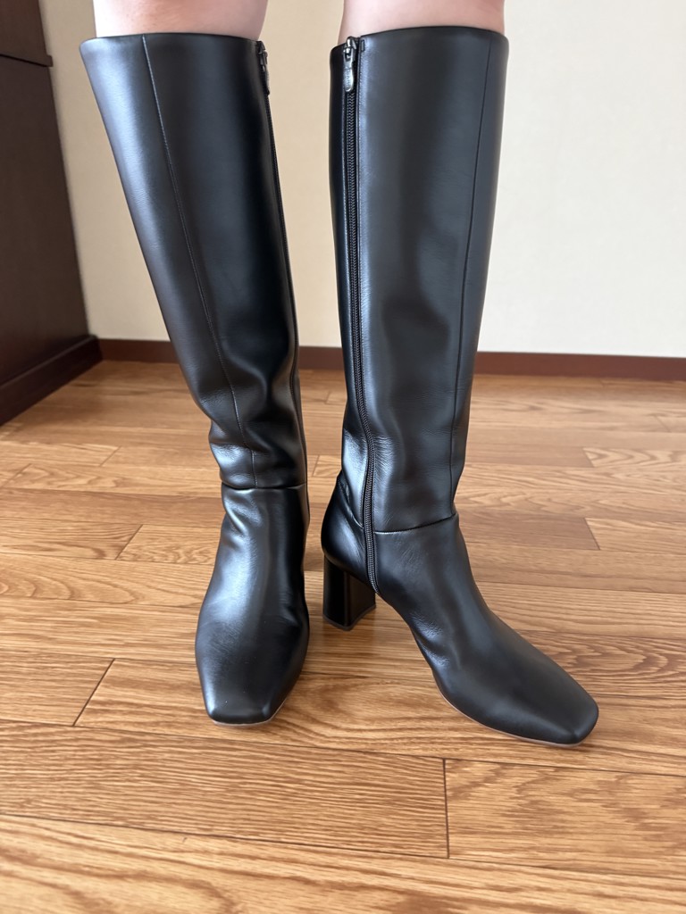 新品未使用✨　ダイアナ　DIANA　ブラック サイドゴアブーツ ダイアナ DIANA ベルト付きサイドゴアブーツ （黒カーフ