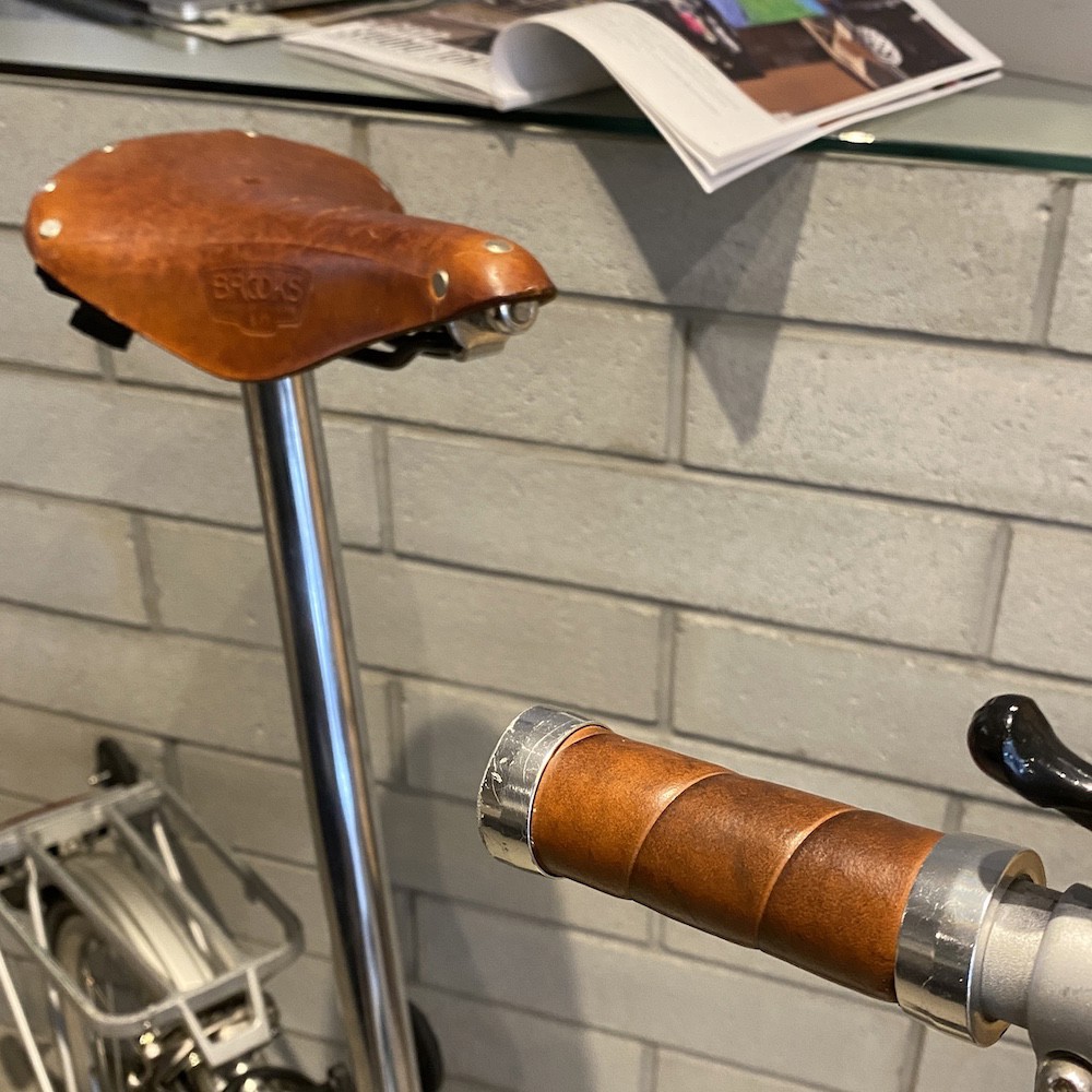 CATALOG & STORE diatecSLENDER LEATHER GRIPS(130MM MANDARINE