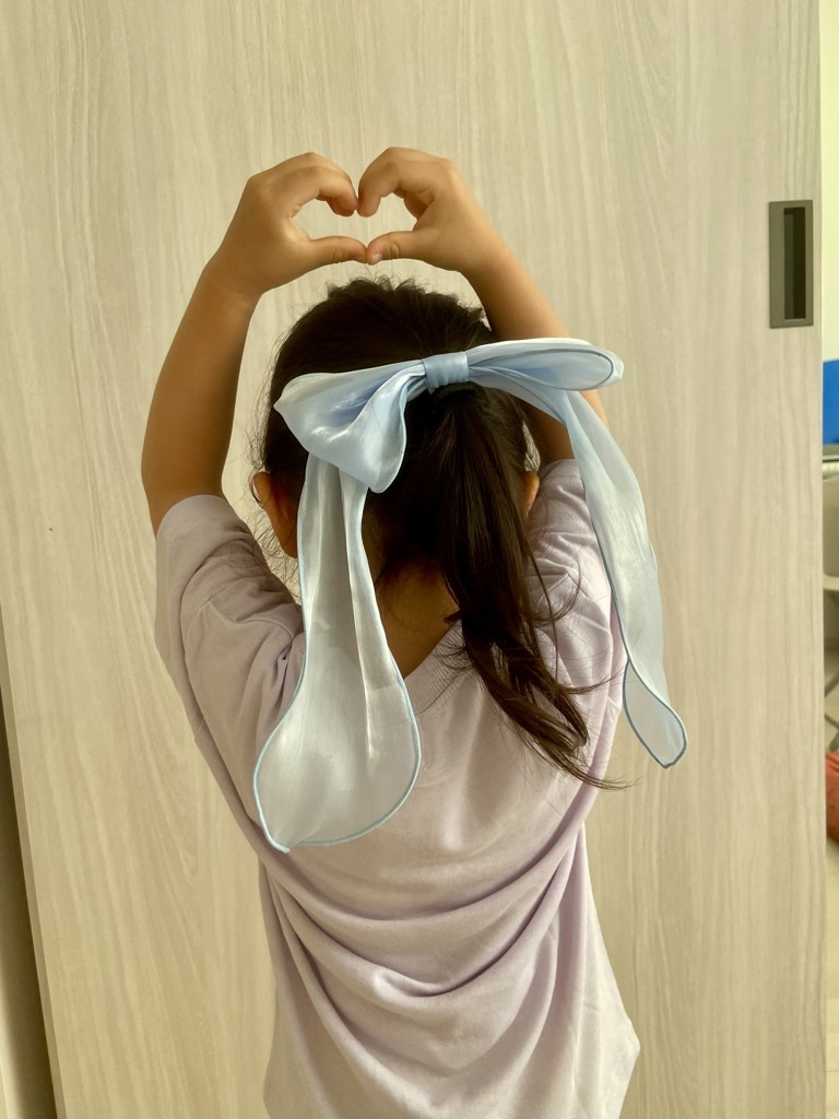 オーガンジーリボンヘアゴム 2025春夏 ｜子供服&ベビー服 ブランシェス