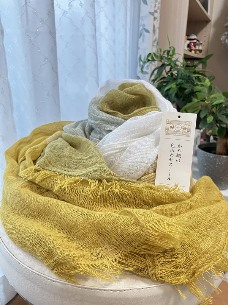 かや織の色あわせストール｜服飾品｜中川政七商店 公式サイト