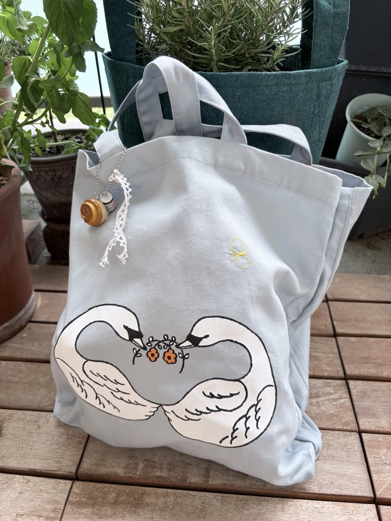 ミナペルホネン×アンデルセン トートバッグ To svaner choucho トートバッグ “To svaner”