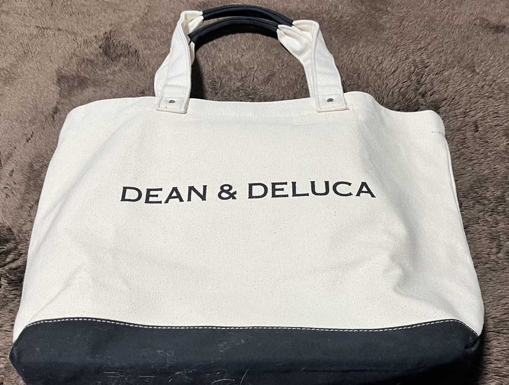 DEAN & DELUCA キャンバス トート デイリーサイズ 生成 グレーロゴ
