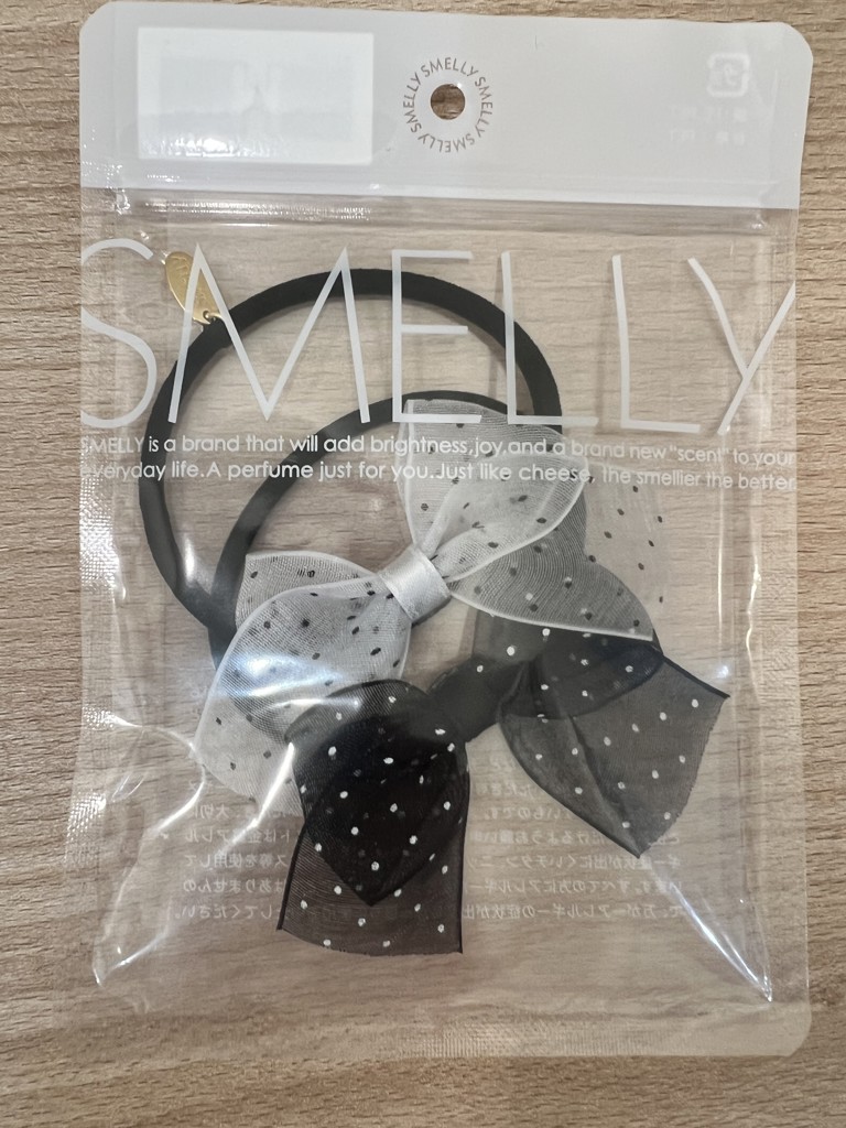 ドットシアーリボン2セットヘアポニー(- WH/BK): アクセサリー｜URBAN