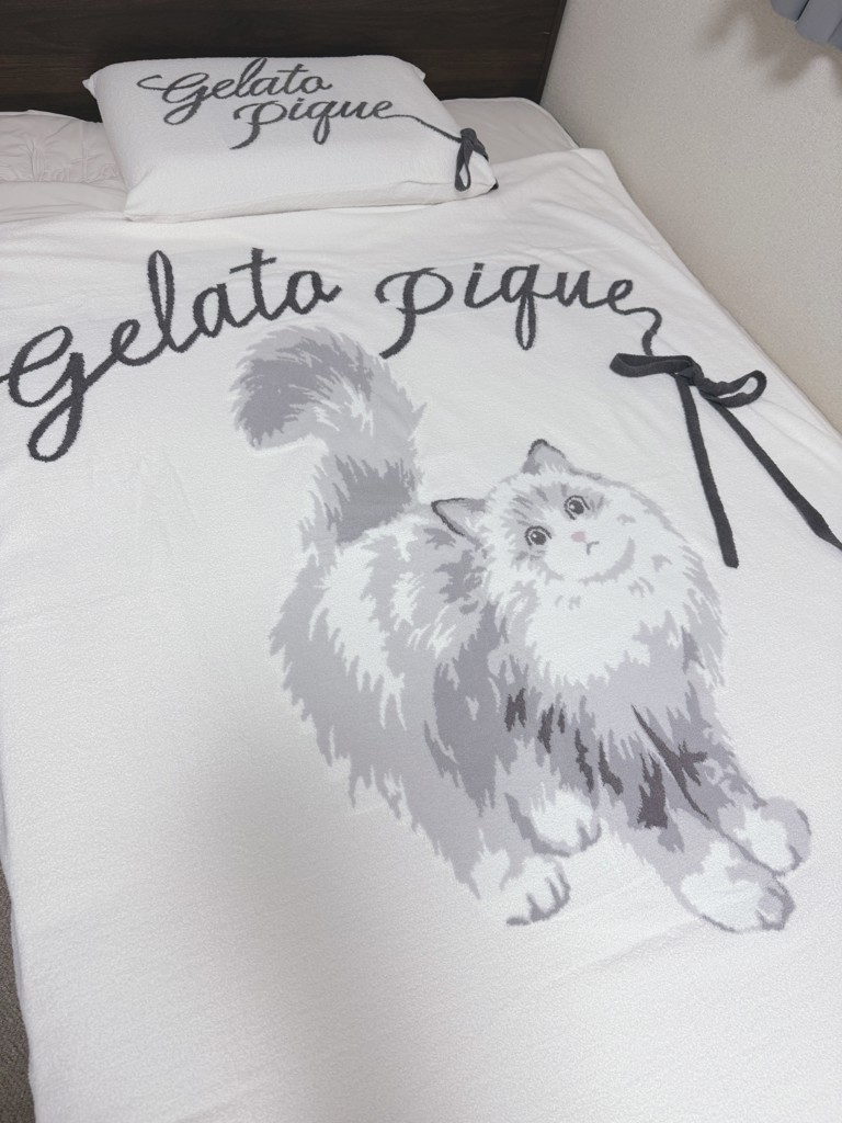 【Sleep】【CAT DAY】ジャガードマルチカバー gelato pique｜【Sleep】CATジャガードマルチカバー | Rakuten