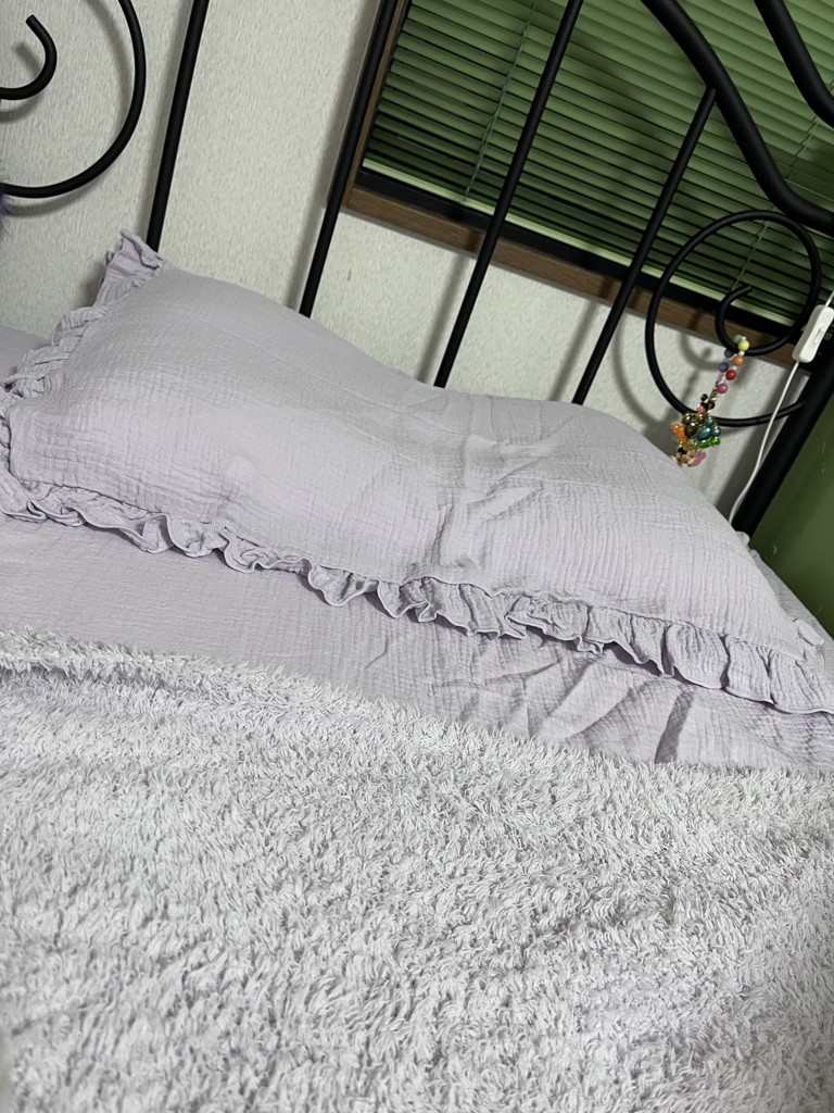 Sleep】ダブルガーゼフリル3点セット(シングル)(寝具セット Sleep】ダブルガーゼフリル3点セット(シングル)(寝具セット