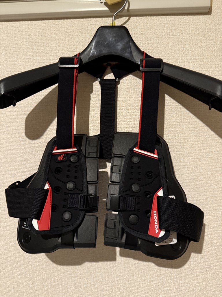 テクセルセパレートチェストプロテクター（ベルトタイプ）(F ブラック