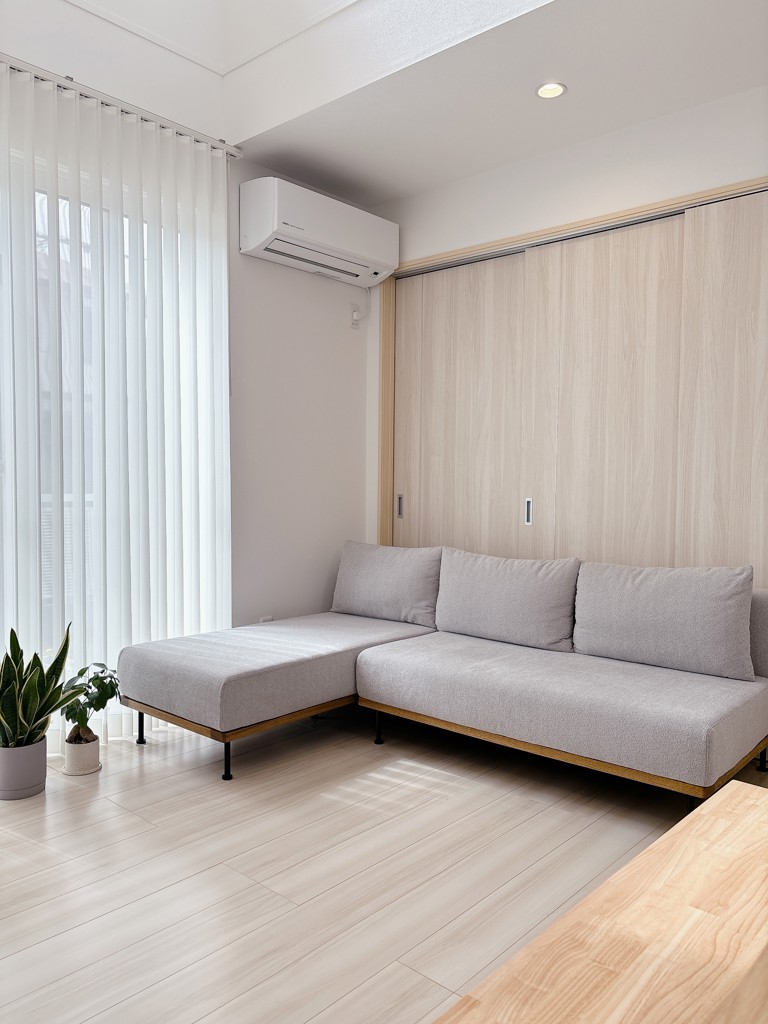 ADRS】 モート ユニットソファ 3人掛け カウチソファ(ダークグレー