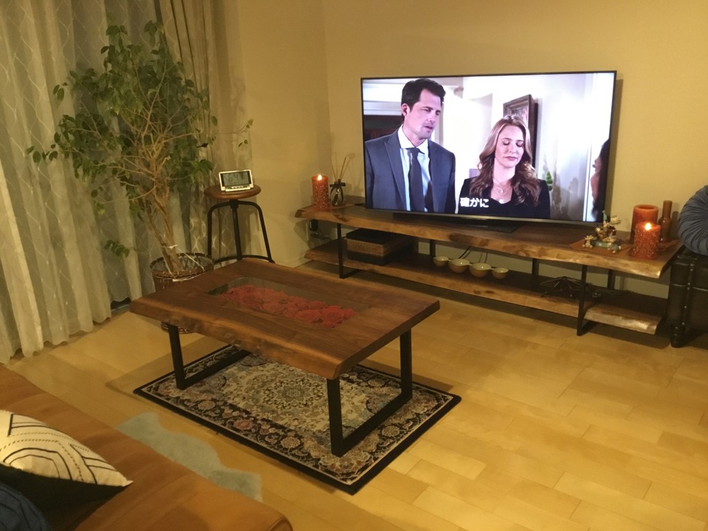 展示品　ソングドリーム ウォールナット材テレビボード　W180ｃｍ ☆songdream ソングドリーム Verde ヴェルデ テレビボード 伸張