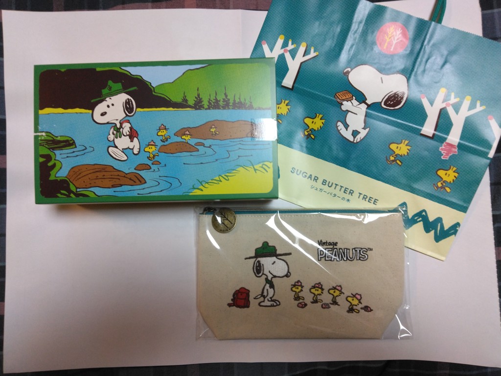 シュガーバターの木 × PEANUTS　スヌーピーコラボポーチセット　未開封品 シュガーバターサンドの木 スヌーピー ポーチセット 詰め合わせ