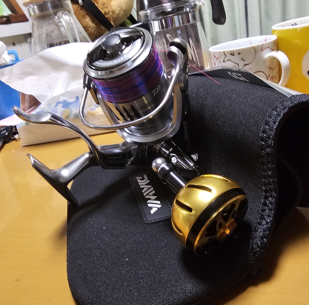 SLPワークス SLPW ダイワ アルミラウンドノブ M ネイビー・ゴールド