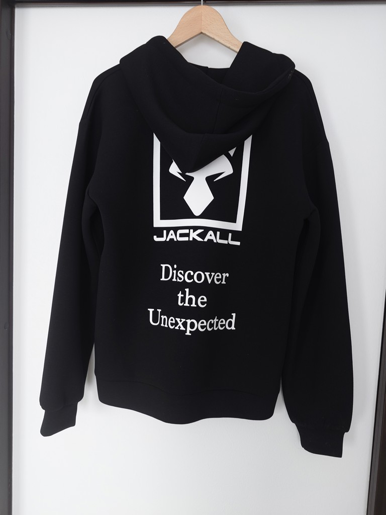 ジャッカル ジャージージップアップ ロゴフーディ セピア (パーカー