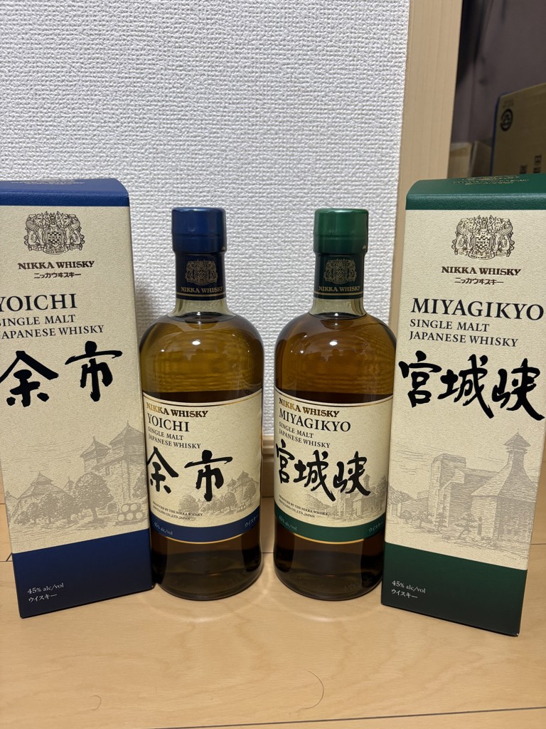 新ラベル｜カートン ニッカ シングルモルト 余市 45％《瓶700ml》 – 酒