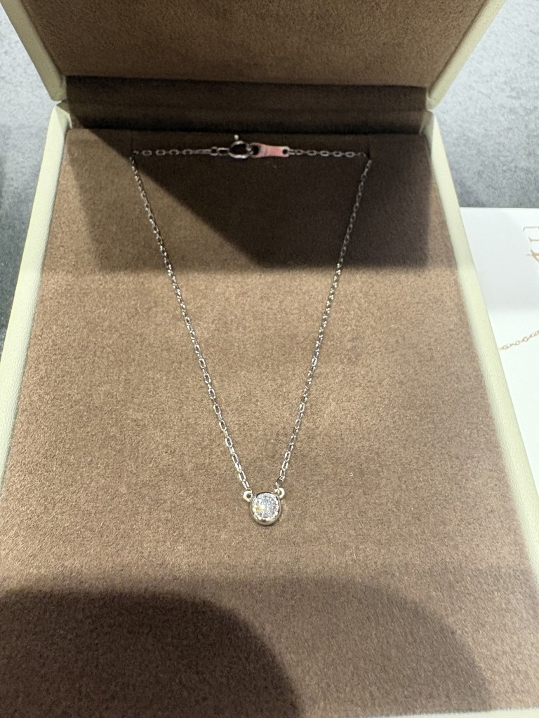 K18/Pt「0.08ct~0.1ctダイヤ ヌード」ネックレス｜【オレフィーチェ