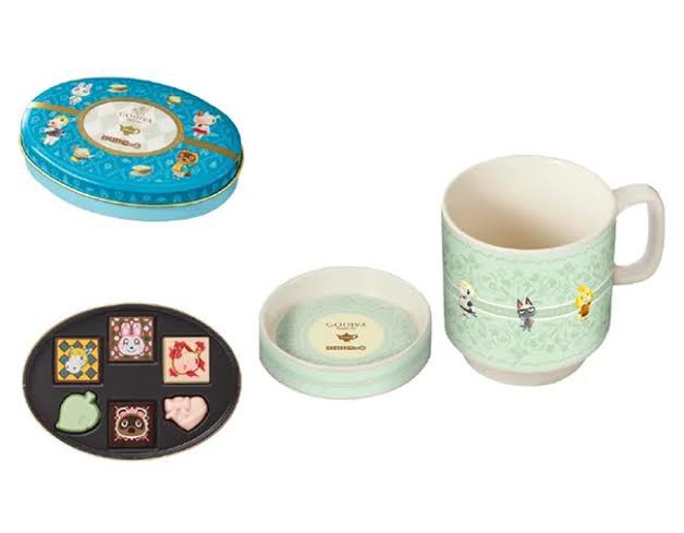 ゴディバ meets どうぶつの森 アソートメント/Blue（6粒入）フタ付き