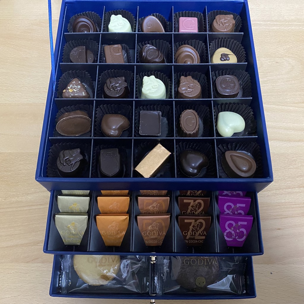 送料無料】ゴディバ ラグジュアリーボックス チョコレート75粒