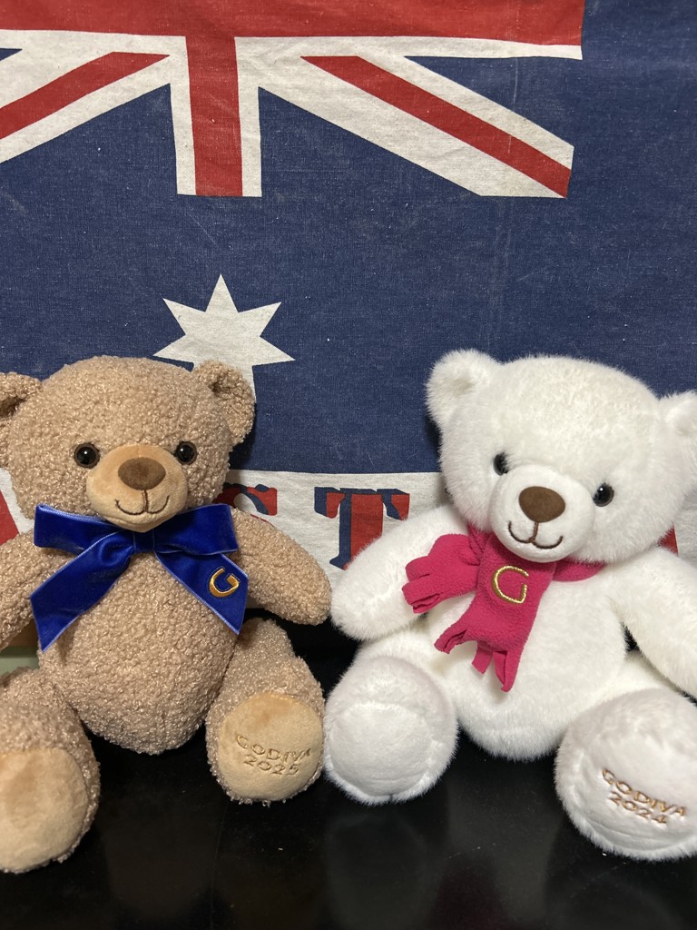 ゴディバ ブッシュ ド ノエル ベア & G キューブ オーナメント（2粒入