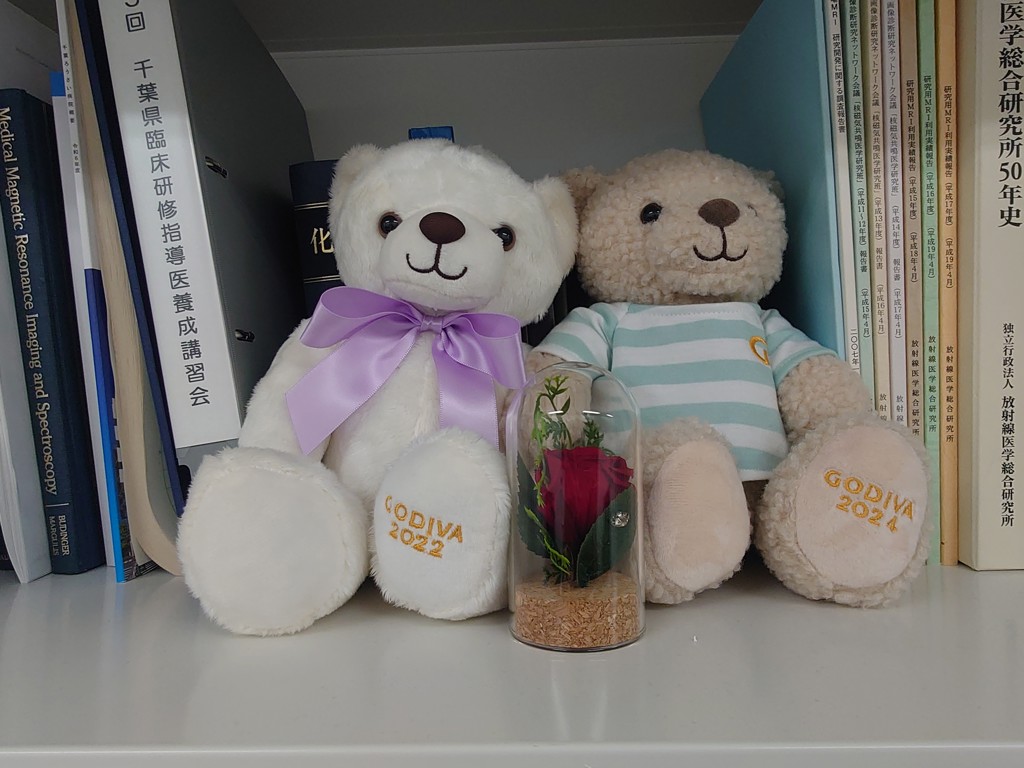 ゴディバ ブッシュ ド ノエル ベア & G キューブ オーナメント（2粒入