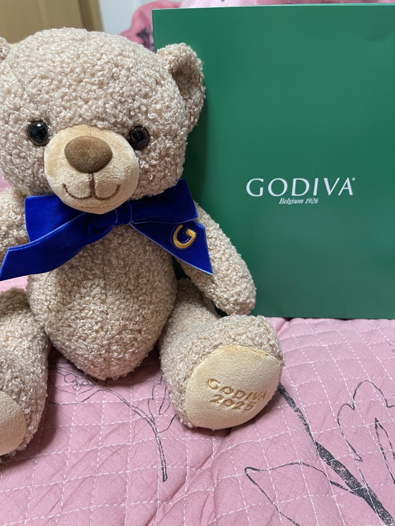 ゴディバ ブッシュ ド ノエル ベア & G キューブ オーナメント（2粒入