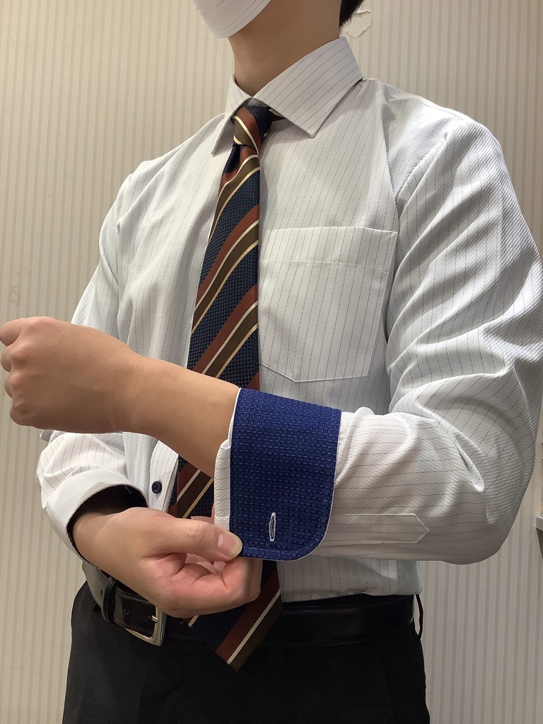 ワイド 長袖 形態安定 ワイシャツ(S37-80 ブルー): 東京シャツ