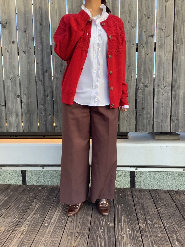 COFREX】 スタンドゴムシャーリング 長袖 レディースデザインシャツ(S