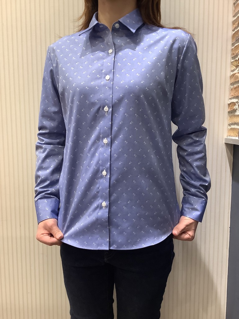 レディースシャツ らくらくオーダー 形態安定 綿100％ 軽井沢シャツ Y30KZAF71 超形態安定】 レギュラー 長袖 形態安定 綿100% レディース