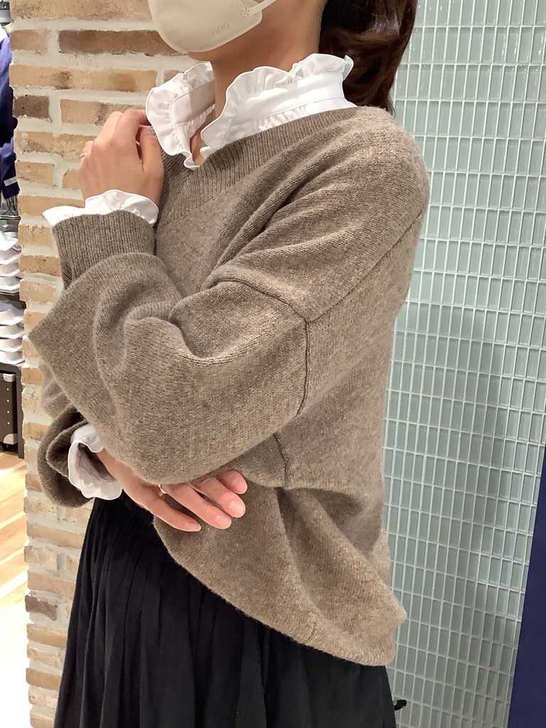 Pitta Re:)】 ラム混ゆるニットプルオーバー レディース(M モカ