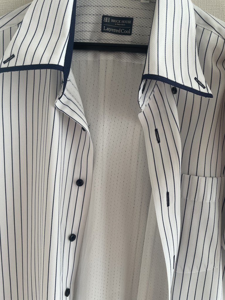 Layered Cool】 ボタンダウン 半袖 形態安定 ワイシャツ(S