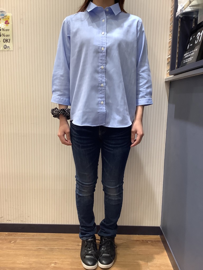 Pitta Re:)】 カジュアルシャツ Wガーゼ レギュラー 七分袖 Pitta Re:)】 カジュアルシャツ Wガーゼ レギュラー 七分袖