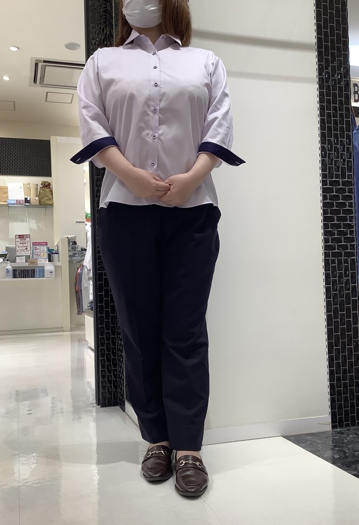 超形態安定】 レギュラー 七分袖 形態安定 レディースシャツ 綿