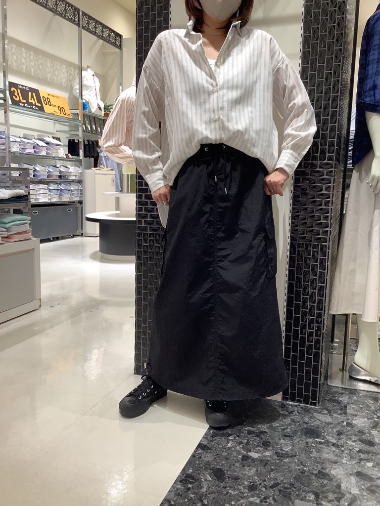 Pitta Re:)】 カジュアルシャツ Wガーゼ BIGシルエット 長袖 ベージュ