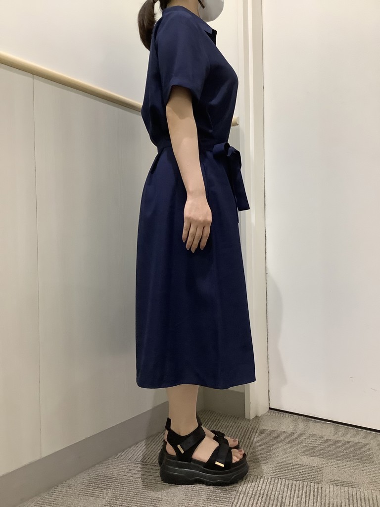THOM BROWNE シルク&コットン ミニシャツワンピース チェックに刺し子風ドビーコットンシャツワンピース 25S427