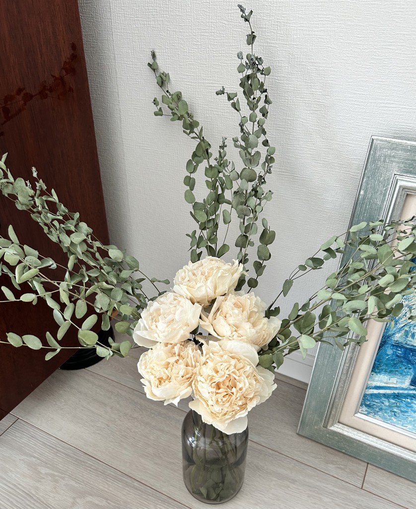高級ドライ】芍薬(白) 品種おまかせ【50cm】｜Flower Smith