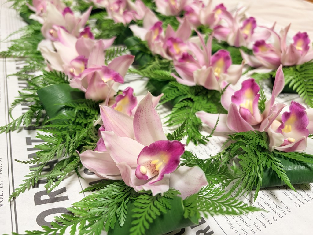 生花】シンビジウム(ピンク) 品種おまかせ【60cm/徳島県】｜Flower