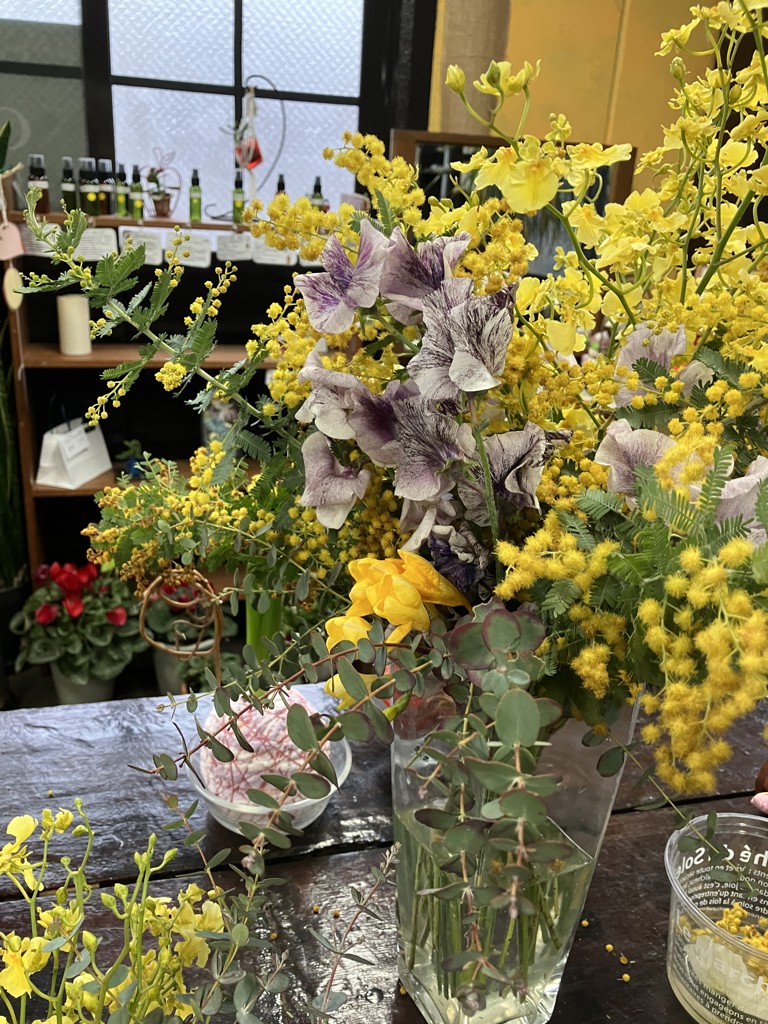 ご予約終了致しました。問合せ専用ページ　　✿ミモザアカシア 生花 フレッシュ☘ プロフ確認様専用 ミモザ アカシア フレッシュ 100サイズ ꕤ