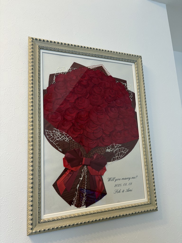 押し花アフターブーケ｜108本のバラ・プロポーズの花束・結婚式ブーケ