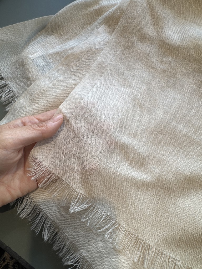 HANEDA X GOBI オリジナルストール(薄手） オーガニックホワイト/H-1番