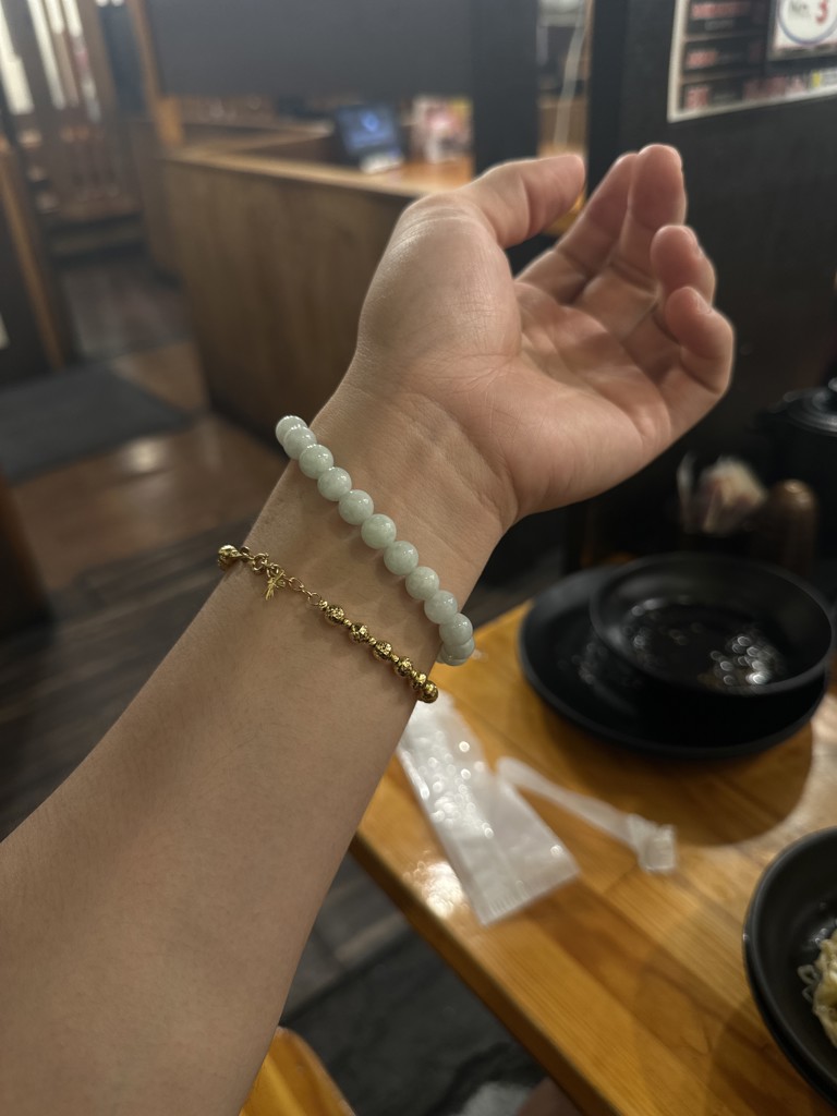 GEMMAOVE ブラックジェイド ブレスレット【12コマ】 Amazon.co.jp