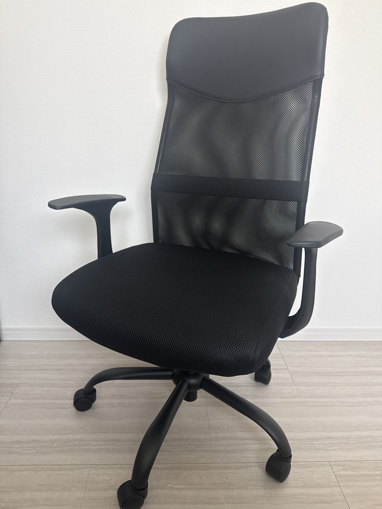 オフィスチェア ハイバック メッシュ 幅62 奥行57 高さ104.5-112cm HMC