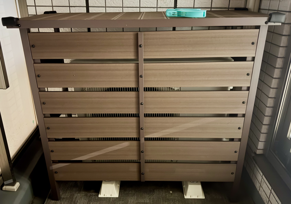 エアコン室外機カバー 人工木 大型タイプ MWAC-110 | 山善ビズコム