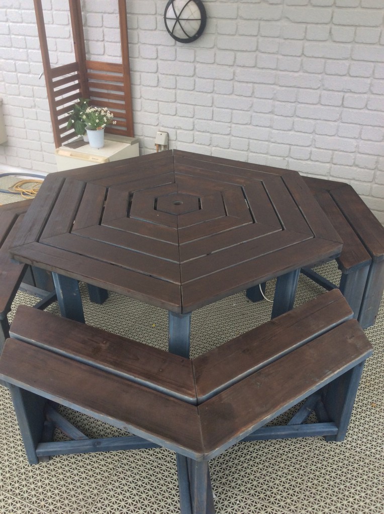 ガーデン テーブル セット BBQ仕様 4点 HXT-135SBR2 | 山善ビズコム