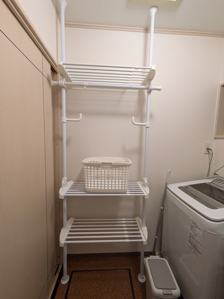 頑丈 伸縮 突っ張り棚 幅78-130 WJZ-775 ドリームウェア | 山善