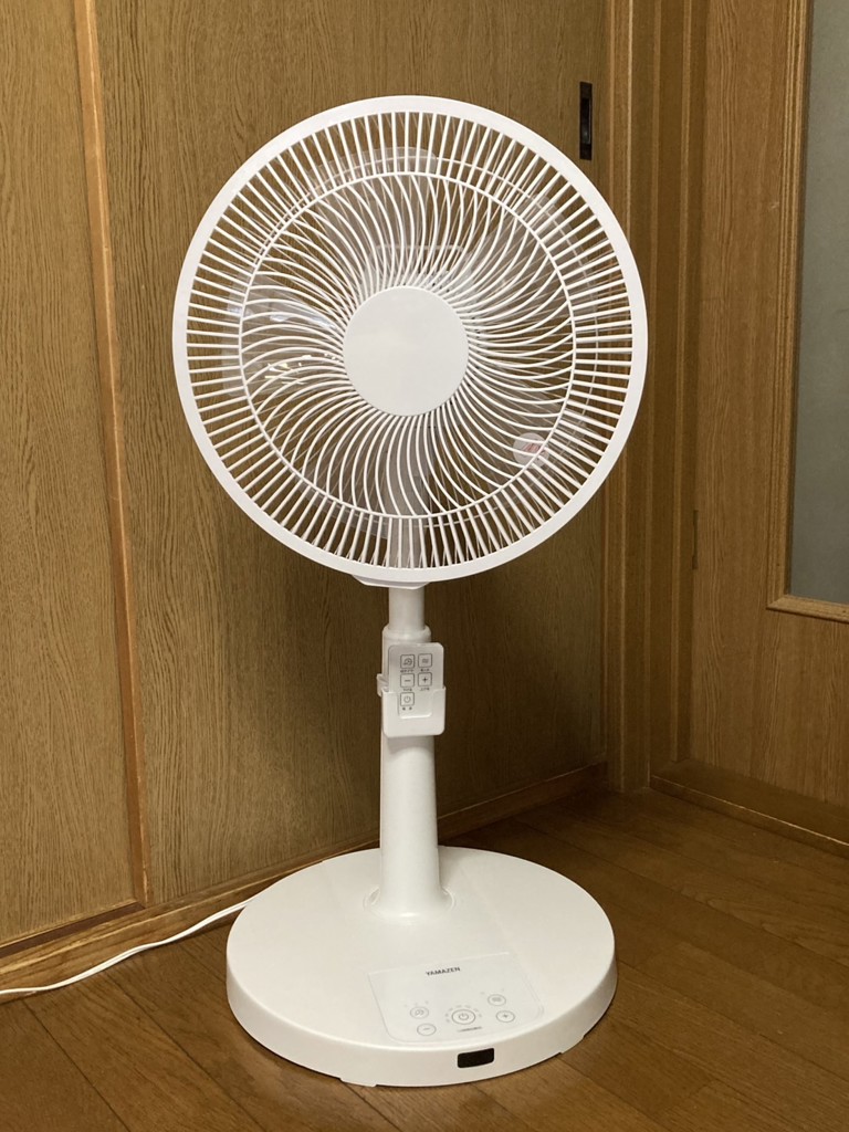 扇風機 DC 30cm 風量7段階 リモコン 左右首振り 切タイマー YLR-YD301E
