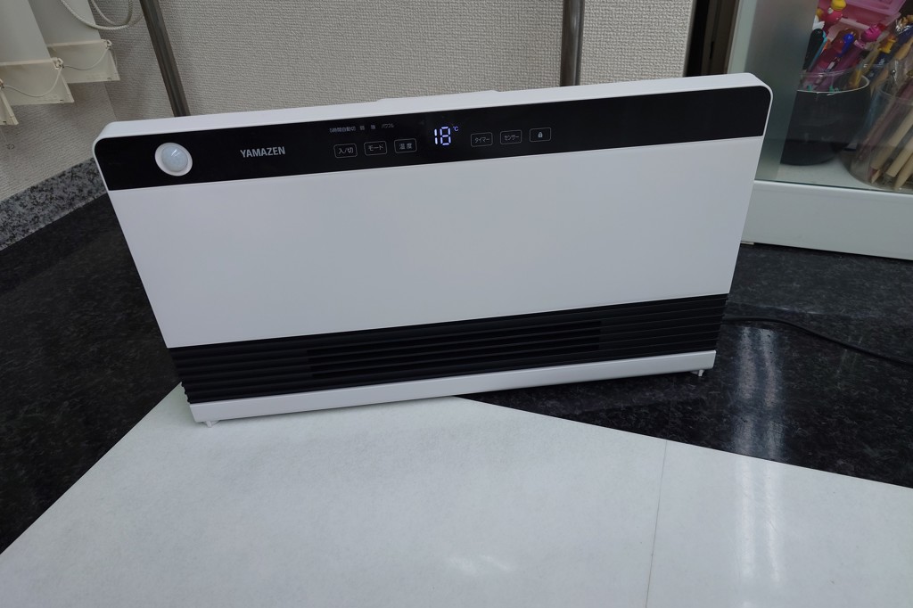 ワイドパネル セラミックヒーター 大風量 DSF-VW12 YAMAZEN DSF-VW12(W) ワイドパネルセラミックヒーター 1台 YAMAZEN(山善