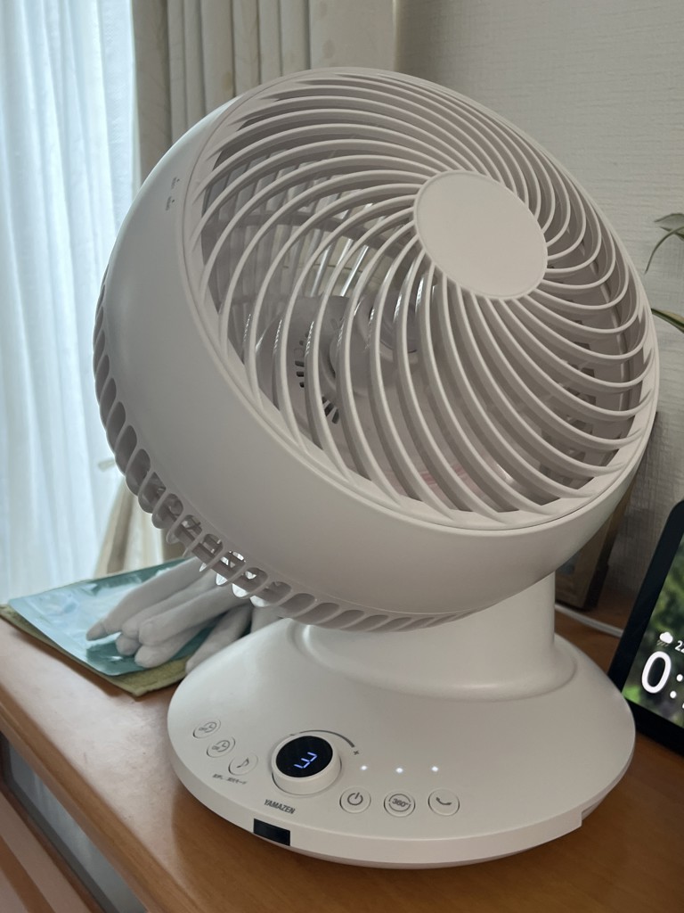 サーキュレーター 360度首振り dcモーター 全分解 洗える 20畳まで YAR