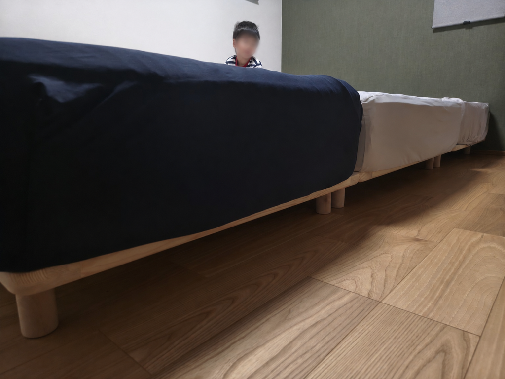 すのこベッド パタントベッド 組み立て簡単 高さ調節 シングル